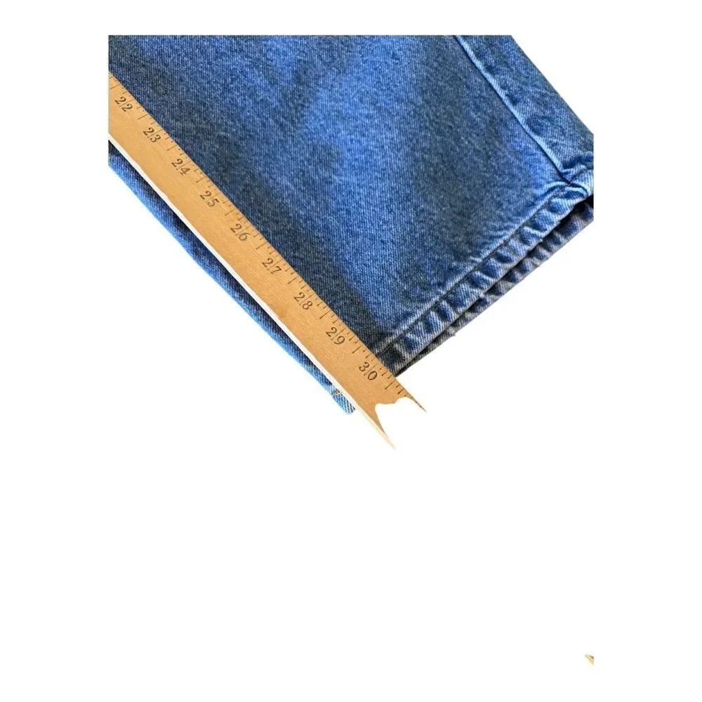 Carhartt Jeans Men's 46x30 Blue Denim Relaxed Fit B17 DST Distressed